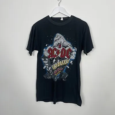 Buy Vintage AC/DC T-shirt 1984 Donington Park Single Stitch Size Small • 80.74£