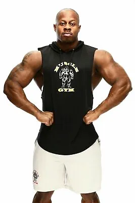 Buy Mens Muscle Gym Hoody Vest Training Top Designer Wear Bodybuilding Tank Top Hood • 13£