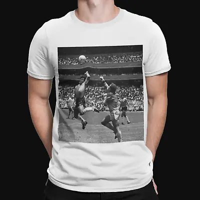 Buy Diego Maradona T-Shirt Retro Tee Hand Of God Mexico 86 Argentina England • 5.99£