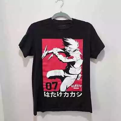 Buy NARUTO - KAKASHI HATAKE - Black T-shirt (100% Cotton) - Small • 12.28£