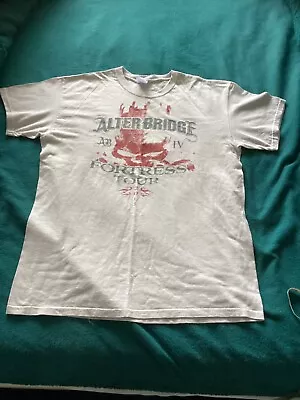 Buy Alterbridge Fortress Tour T Shirt, Light Grey In Colour, Size Large • 40£