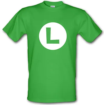 Buy LUIGI MARIO BROS SUPER L Gamer Fun Heavy Cotton T-shirt Small -XXL • 13.99£