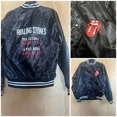 Buy 2016 Rolling Stones Exhibitionism Tour Jacket CA & NV Dates Band Merch Sz M • 103£