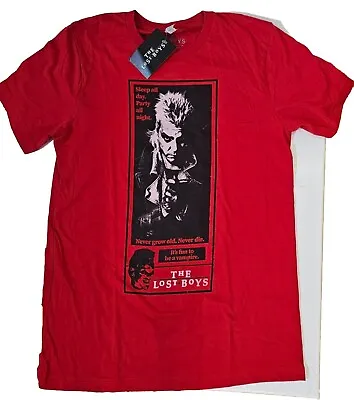 Buy NEW - Official The Lost Boys Sleep All Day Party All Night T-Shirt Red Size M • 7.99£