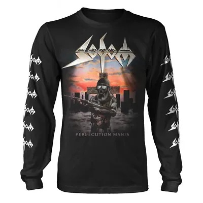 Buy Sodom 'Persecution Mania' Long Sleeve T Shirt - NEW • 24.99£