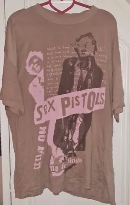 Buy Sex Pistols T Shirt Punk Rock Merch Tee Size Medium Oversized Johnny Rotten • 14.50£