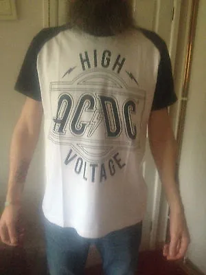 Buy Acdc Official High Voltage T-shirt Size Large Angus Young Bon Scott Phil Rudd • 14£