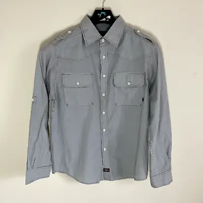 Buy Dickies Button Up Mens Long Sleeve Cotton / Polyester Medium Size Clothing • 7.16£