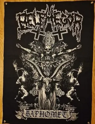 Buy Belphegor Baphomet Band Wall Banner Flag Merch Genuine Black Metal Band • 15£