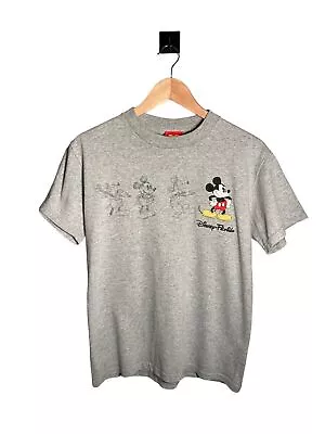 Buy Vtg Disney Florida Jerry Leigh Mickey Mouse T-Shirt Size S Grey Embroidered • 18.99£