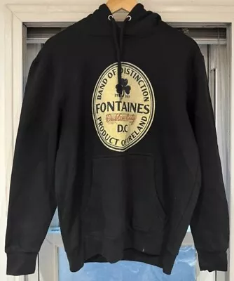 Buy Fontaines DC Hoodie Indie Rock Band Merch Jumper Guinness Design Sweatshirt Sz M • 16.30£