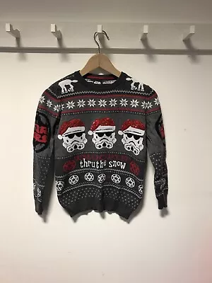 Buy TU Star Wars Boys Round Neck Knitted Christmas Jumper 10 Years • 7.99£