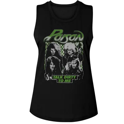 Buy Poison Talk Dirty To Me Women's Muscle Tank Shirt Rock Band Music Merch • 24.10£