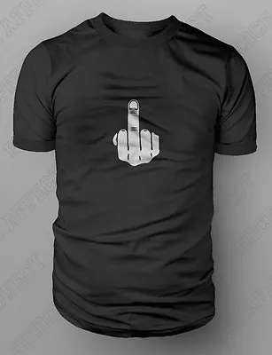 Buy  The Finger  Rude Funny Obscene Offensive Anarchy Middle Up Yours T-shirt S-XXL • 9.99£