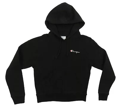 Buy Champion Reverse Weave Black Womens Hoodie Hooded Pullover Sweatshirt Jacket S • 31.18£