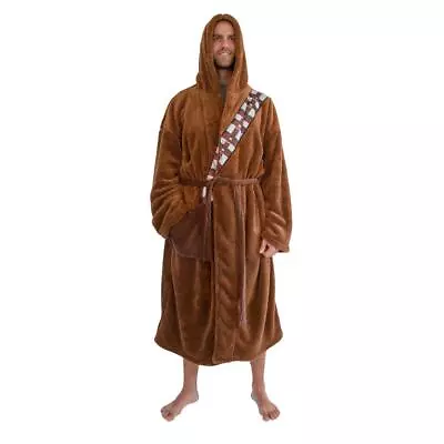 Buy Star Wars Chewbacca Hooded Bathrobe For Adults Big And Tall XXXL • 109.09£