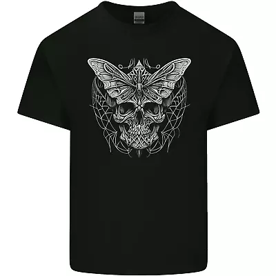 Buy A White Moth Skull Kids T-Shirt Childrens • 7.99£