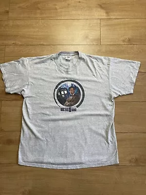 Buy Vintage Doctor Who T Shirt Fruit Of The Loom Heavy Cotton 90s 2XL Grey Rare • 15.99£