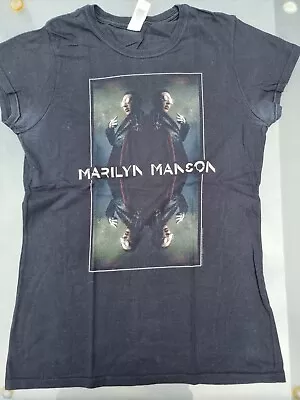 Buy Womens Marilyn Manson T Shirt 2015 Official Fitted MEDIUM  • 12.99£
