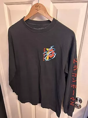 Buy Primitive X DragonBall Z Size M Long Sleeve Black T Shirt Printed Sleeve Shenron • 24.99£