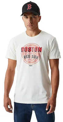 Buy Boston Red Sox New Era MLB L Heritage Cream Graphic T-Shirt BNIP 42  Chest • 12.49£