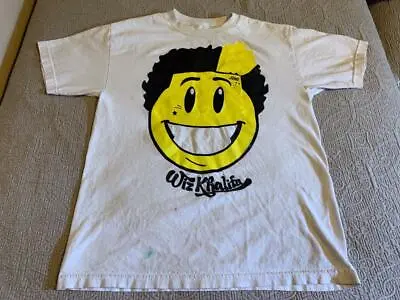 Buy WIZ KHALIFA T-shirt *Rare* Smiley Face Shirt -- White • 28.35£