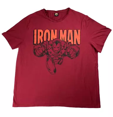 Buy Marvel Iron Man T-Shirt Size XXL 100% Cotton Crew Neck Short Sleeve Unisex • 7.99£