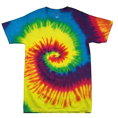 Buy Tie Dye T-Shirt Hand Dyed Top Tye Die Indie Music Festival Vintage Hippy Colours • 11.17£