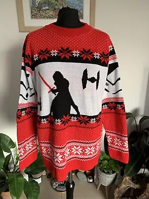 Buy Star Wars CHRISTMAS JUMPER - Red Knit - Size XL - Numskull • 29.99£