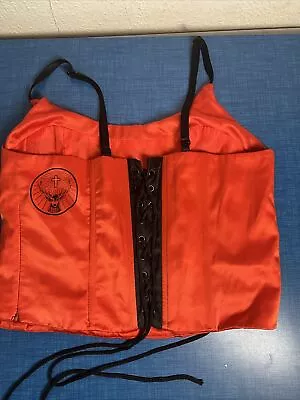 Buy Jagermeister Corset Women’s Adult Size Small Orange Black Clothes • 17.04£