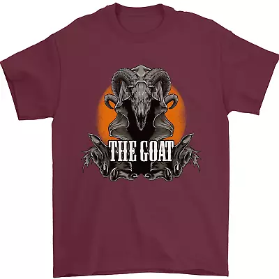 Buy The Goat Skull Gothic Demon Satan Monster Mens T-Shirt 100% Cotton • 8.49£