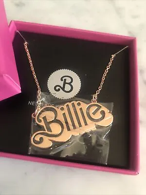 Buy BARBIE X BILLIE EILISH Official Merch Rose Gold Pink NECKLACE Rare / Sold Out. • 59£