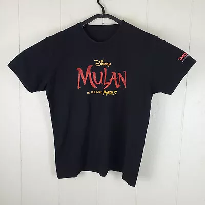 Buy Disney Mulan Promo Shirt Womens Extra Large Black Graphic Crew Neck Short Sleeve • 21.26£