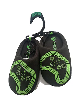 Buy Boys XBOX Warm Cosy Fleece Gaming Slippers - Size 8-9 - BRAND NEW Novelty Mules • 10£