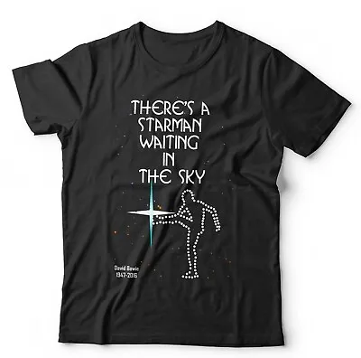 Buy There's A Starman Unisex TShirt Large Fit 3-5XL Vintage David Bowie Retro Music • 15.99£