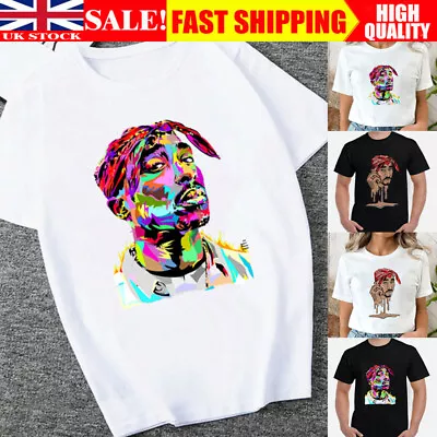 Buy Tupac Shakur TShirt, HipHop American Rapper 2Pac Adult Kids Tee Top Rap Fan • 9.99£