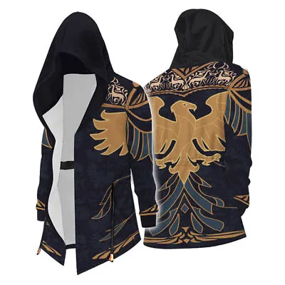 Buy Hogwarts Legacy Ravenclaw Cosplay Drawstring Hoodie Long  Jacket Coat • 27.48£