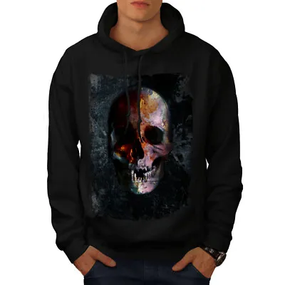 Buy Wellcoda Skull Head Evil Grave Mens Hoodie, Devil Casual Hooded Sweatshirt • 28.99£