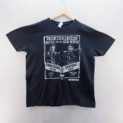 Buy The Walking Dead Mens T Shirt Medium Black Graphic Print Survivors Cotton • 8.54£