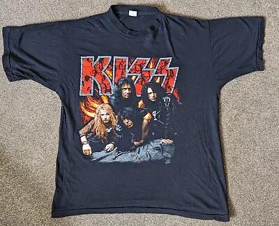 Buy KISS T-Shirt 1992 ‘Revenge’  European Tour - Size Large Single Stitch • 39.99£