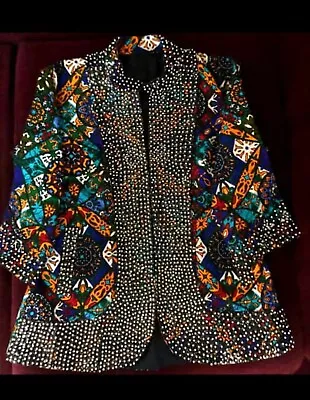 Buy Female Beaded Ankara Jacket • 142.66£