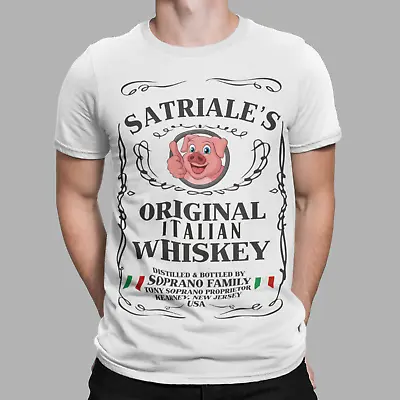 Buy The Sopranos T-Shirt Satriale's Italian Whiskey Movie TV Gangster Mobster Tee • 6.99£