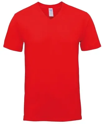 Buy Gildan Premium Cotton Ring Spun V-neck T-shirt • 5.99£
