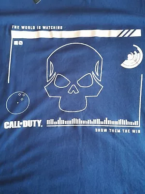 Buy Call Of Duty T Shirt, BNWT, XXL, Navy Blue. • 7.99£