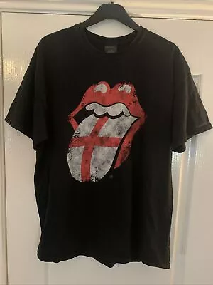 Buy Mens Official The Rolling Stones T Shirt. Black With Uk Logo. 23” Pit To Pit. • 5.99£