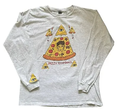 Buy Sam Fender T Shirt Large Long Sleeve Pizza Illuminati Rare 2020 • 40£
