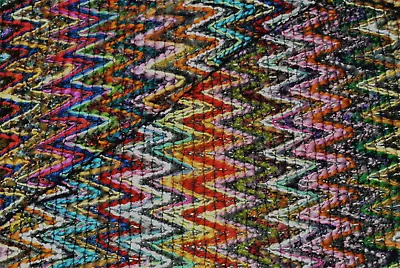 Buy Chevron Wool & Cashmere Luxury 23 Multi Colour  Knit Made In Italy For Missoni • 9.99£