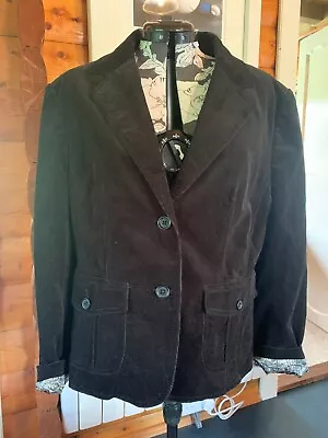 Buy *LOVELY* Women's LADY HATHAWAY Black Lined Corduroy Jacket- Size L • 9.99£