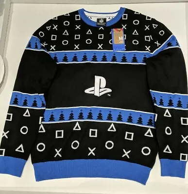 Buy Men's PlayStation Christmas Jumper Sweater, Men's Size M, New With Tags • 21.99£