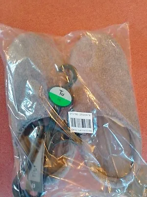 Buy TU Mens Slippers Medium (Grey) • 7.99£